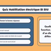 QCM test habilitation électrique B1 B1v